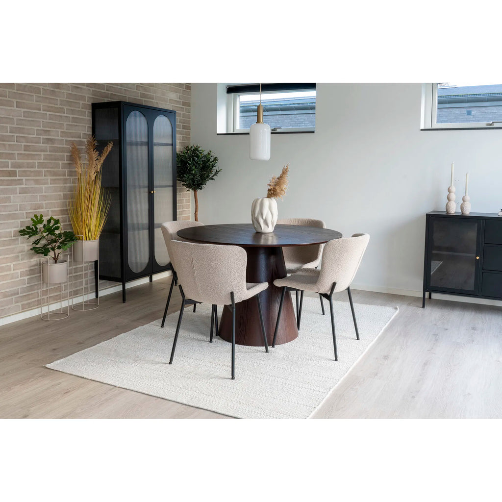Maceda stol - 2 Pack - beige bouclé