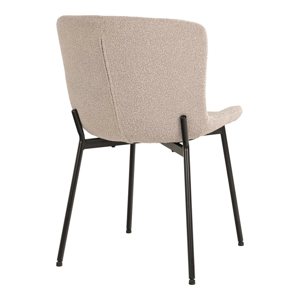 Maceda stol - 2 Pack - beige bouclé