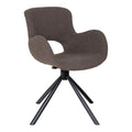 Amorim matstol med snurrfunktion  - 2 Pack - bouclé, mushroom