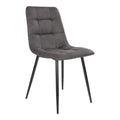 Middelfart matstol - 2 pack - microfiber, mörkgrå