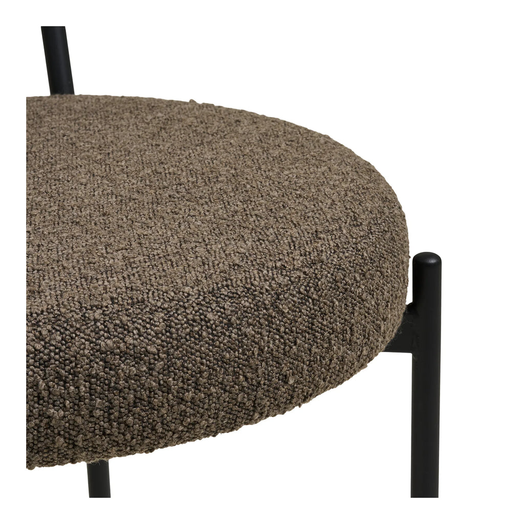 Badalona matstol – brun bouclé