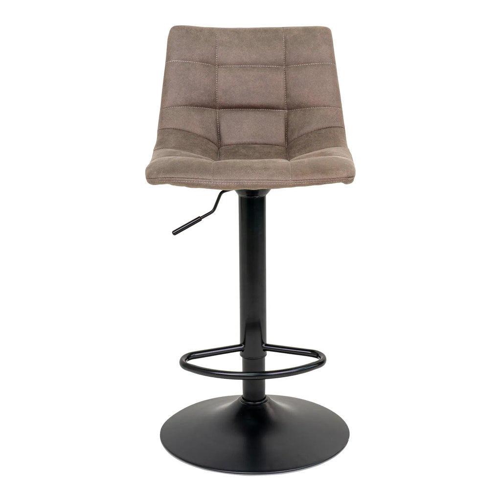 Middelfart barstol – ljusbrun microfiber