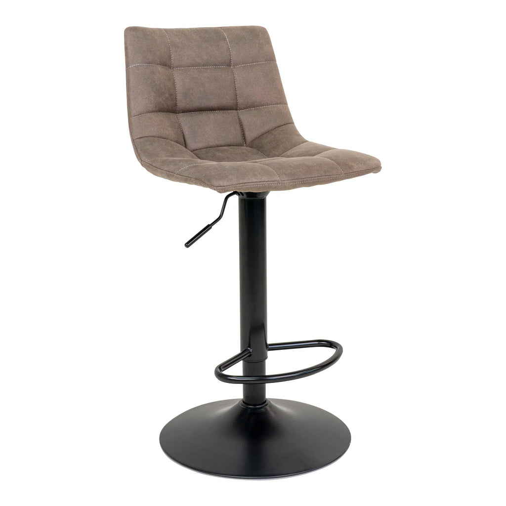 Middelfart barstol – ljusbrun microfiber