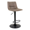 Middelfart barstol – ljusbrun microfiber