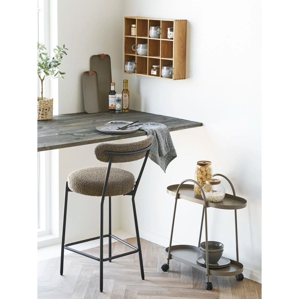 Badalona counterstol – brun bouclé