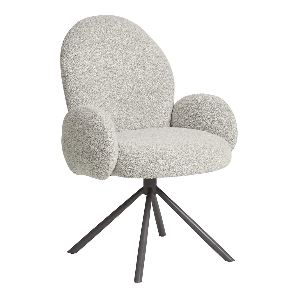 Lana Dining Chair – sandfärgad bouclé