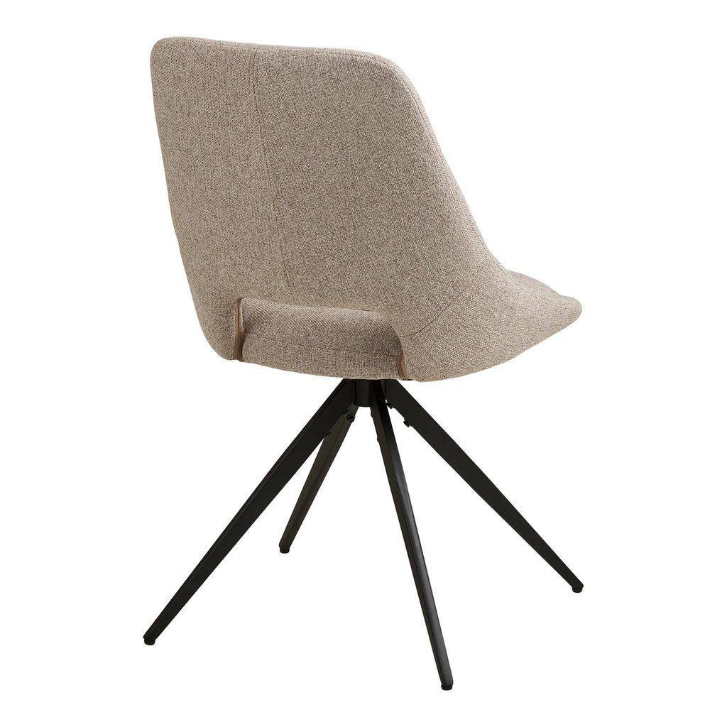 Dokka Dining Chair - 2 pack – sandfärgad snurrstol