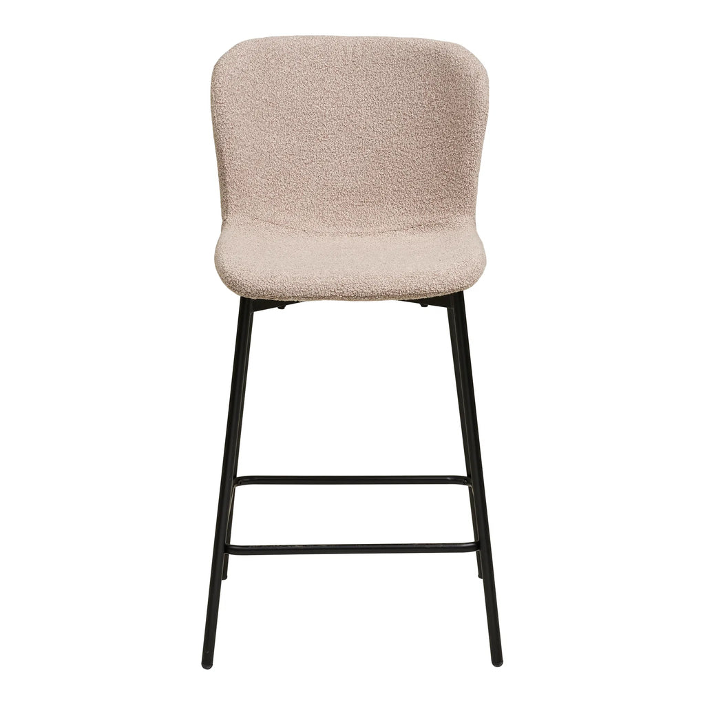 Maceda Counter Chair – stoppad counterstol i bouclé
