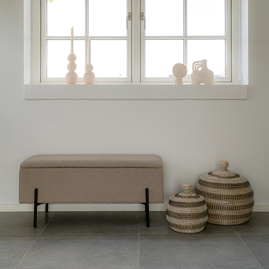 Watford sittbänk med förvaring – beige