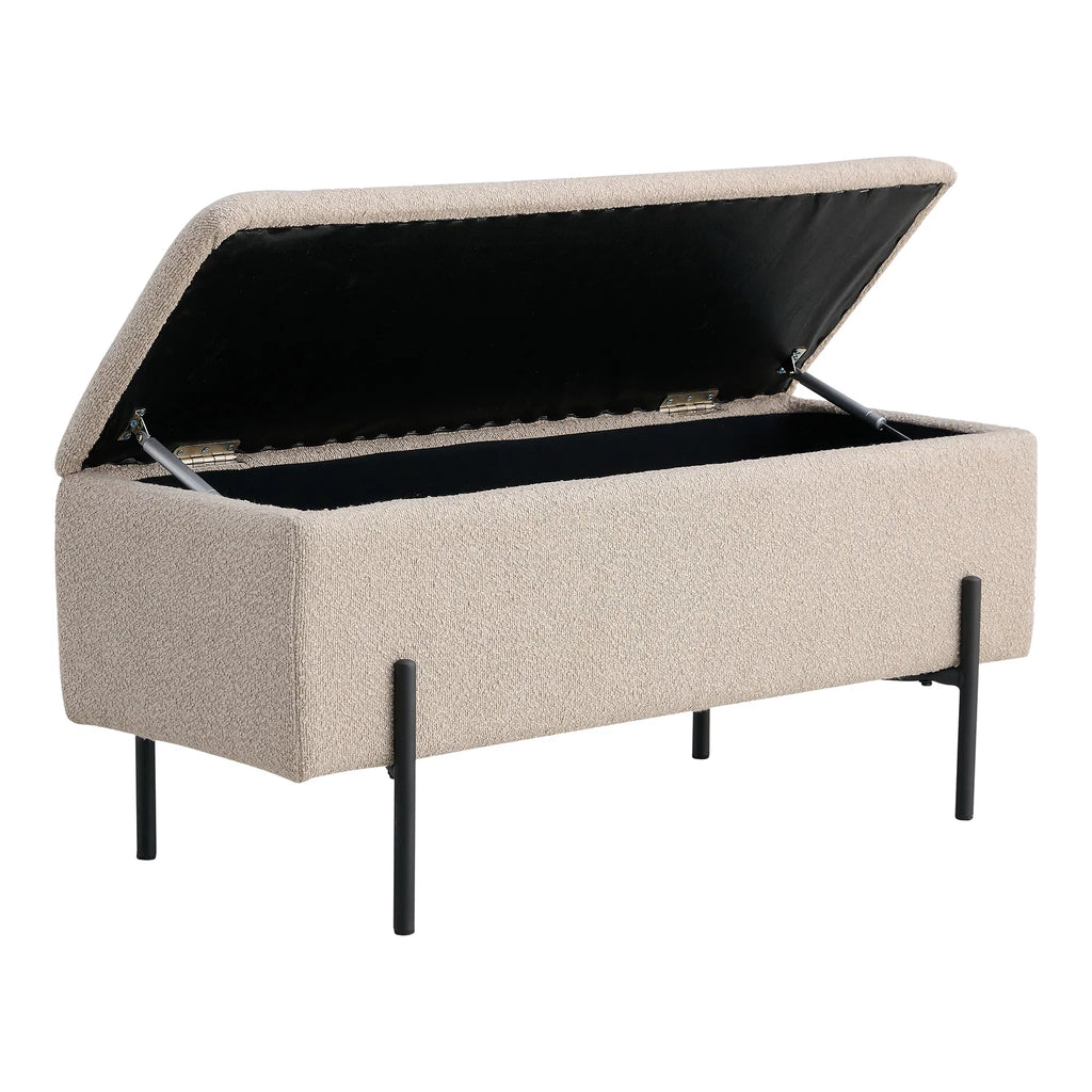 Watford sittbänk med förvaring – beige