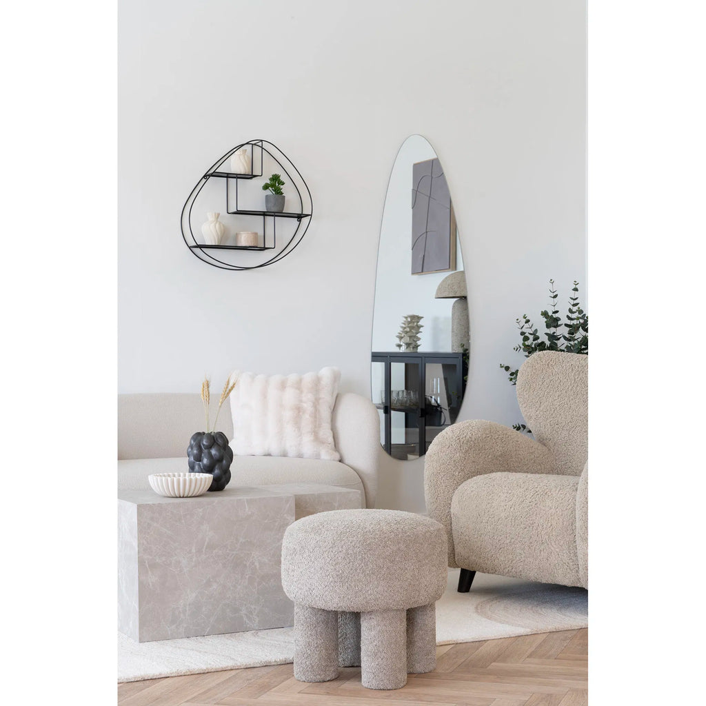 Canberra sittpuff – ljusgrå