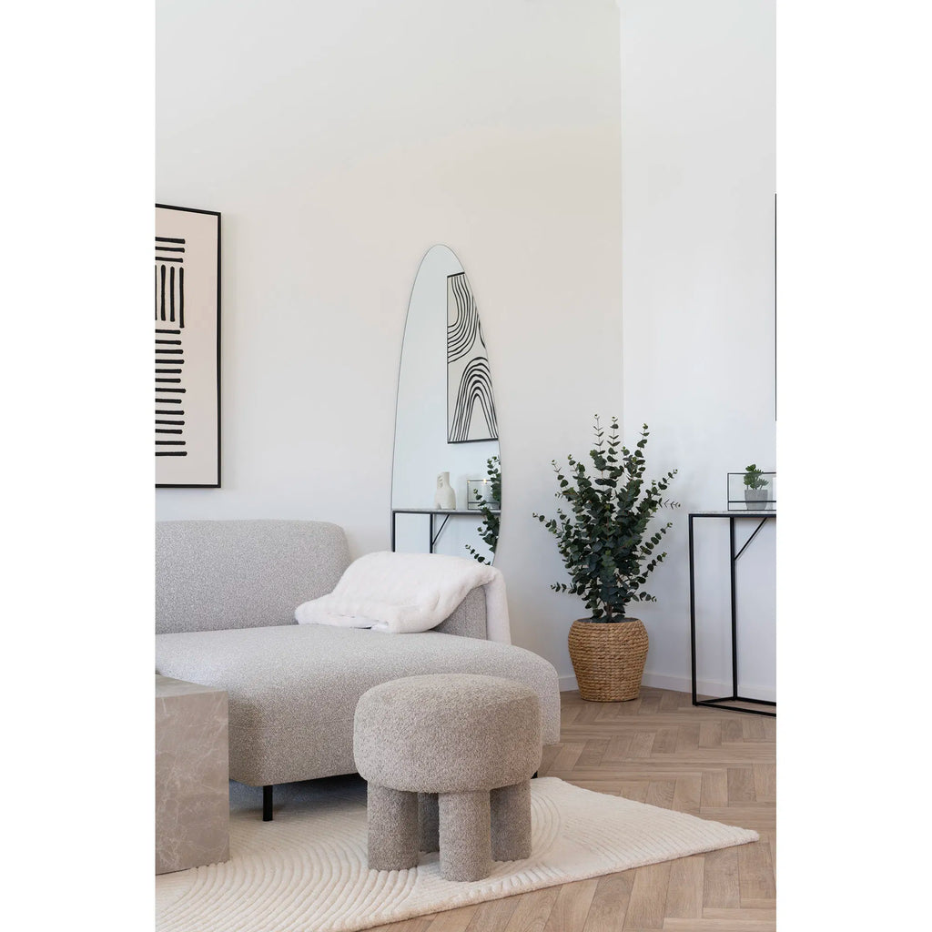 Canberra sittpuff – ljusgrå