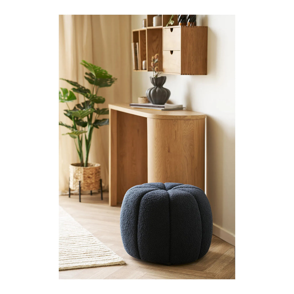 Paisley sittpuff – marinblå