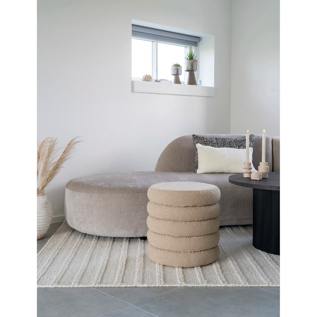 Brooklyn sittpuff med förvaring – beige