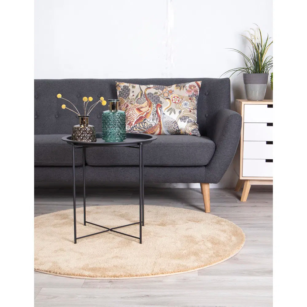 Bastia sidobord – svart stål