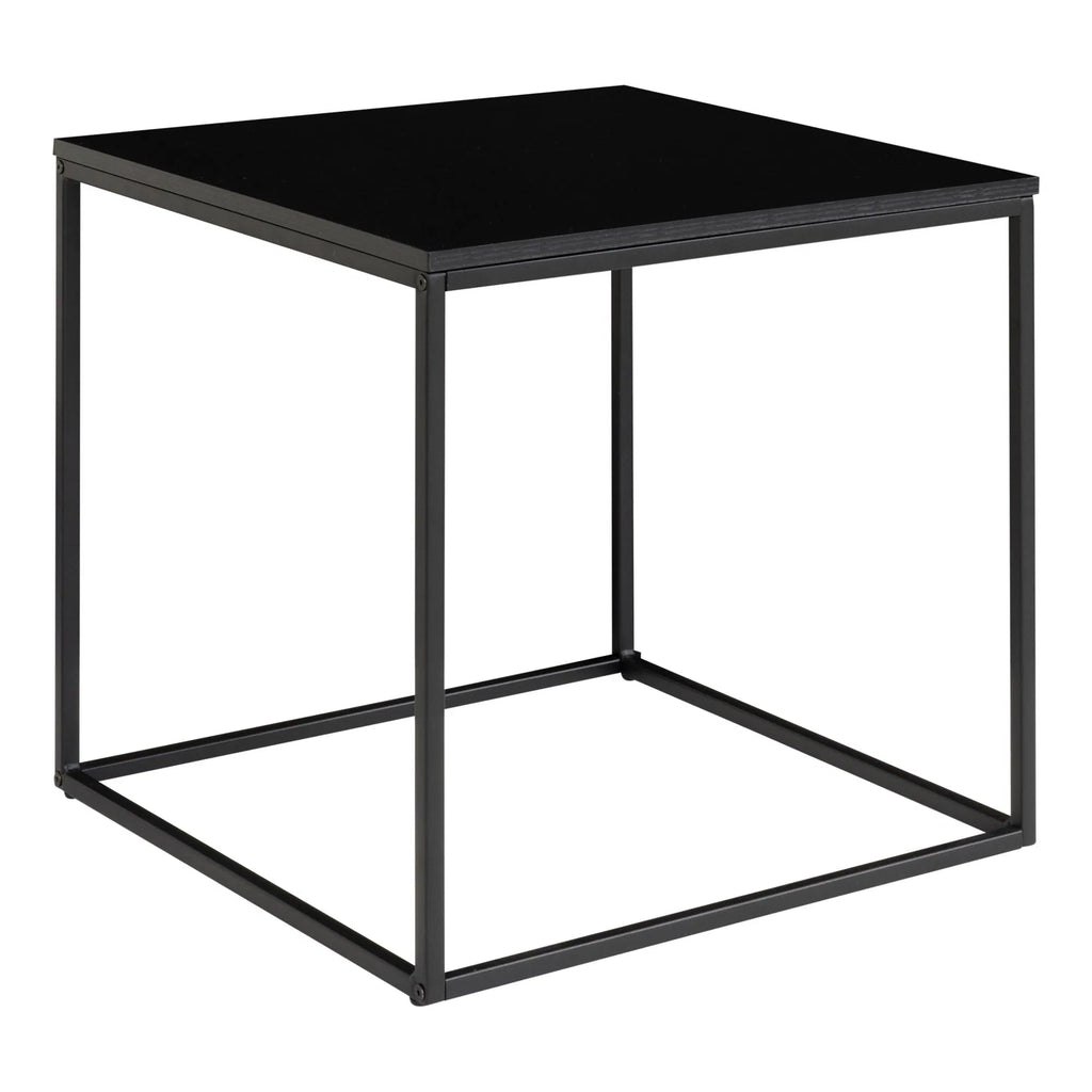 Vita – sidobord i svart metall