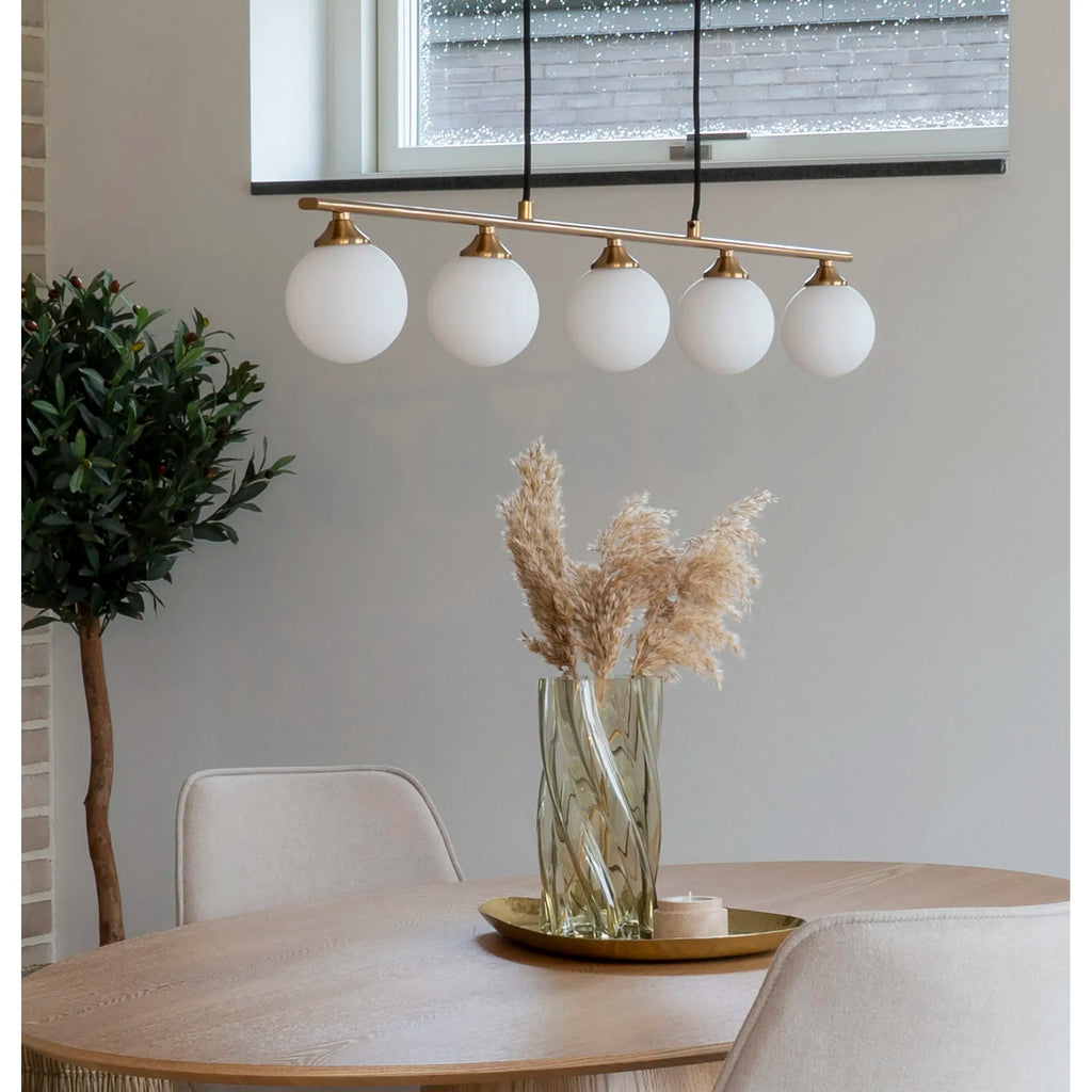 Virela munblåst vas i glas – smoked green