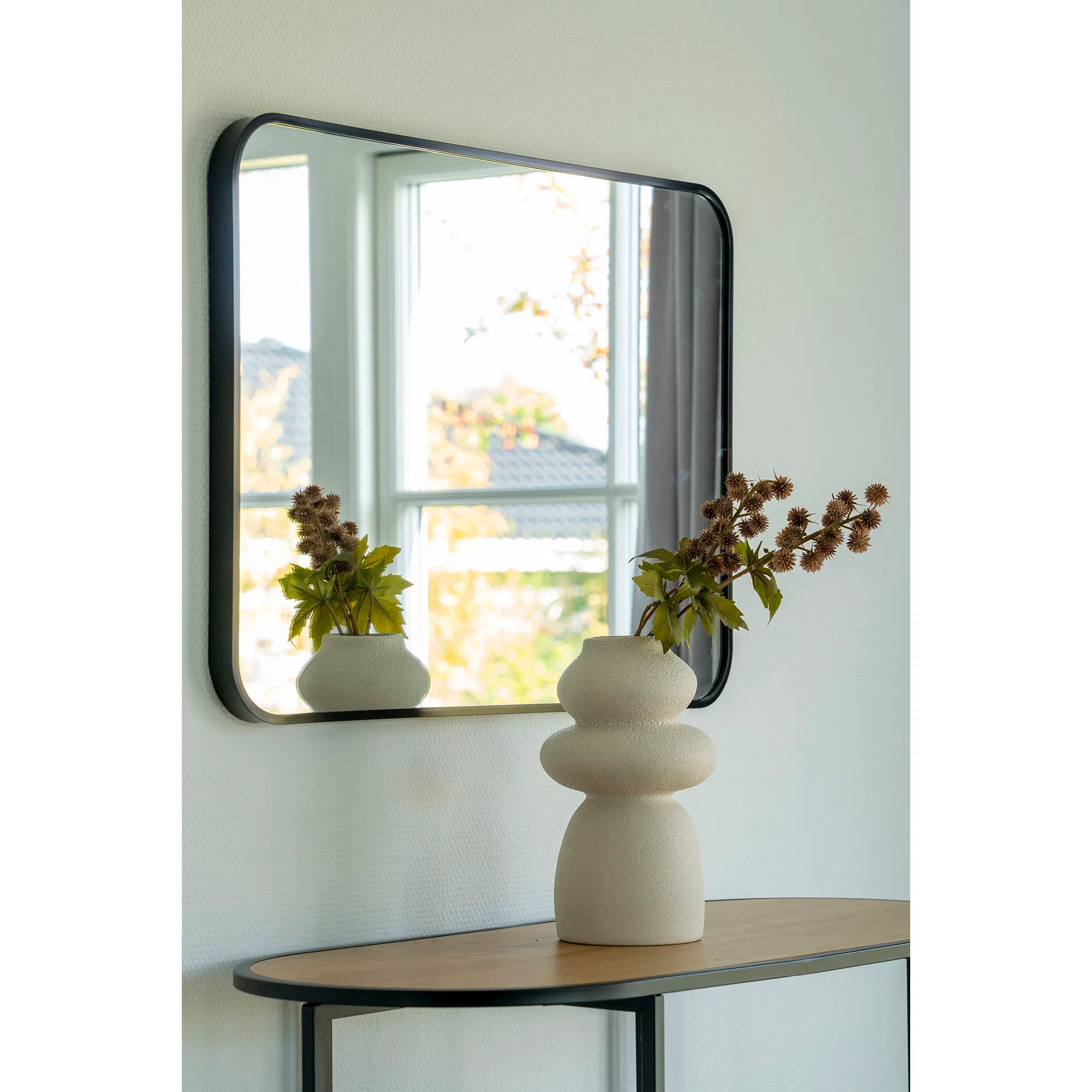 Stack vas i stengods – beige