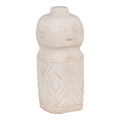 Totem dekorationsfigur i cement – beige