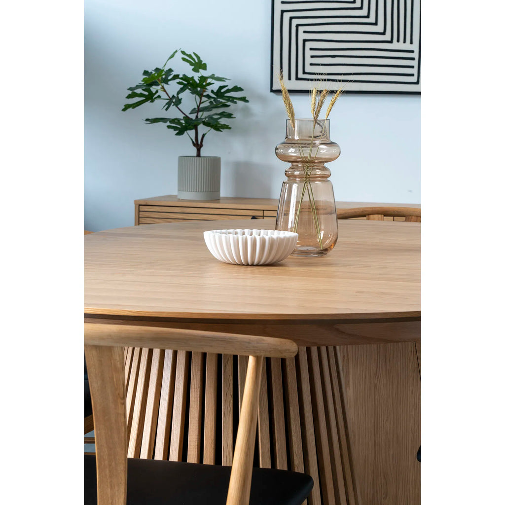 Vase hög vas i glas – rökbrun