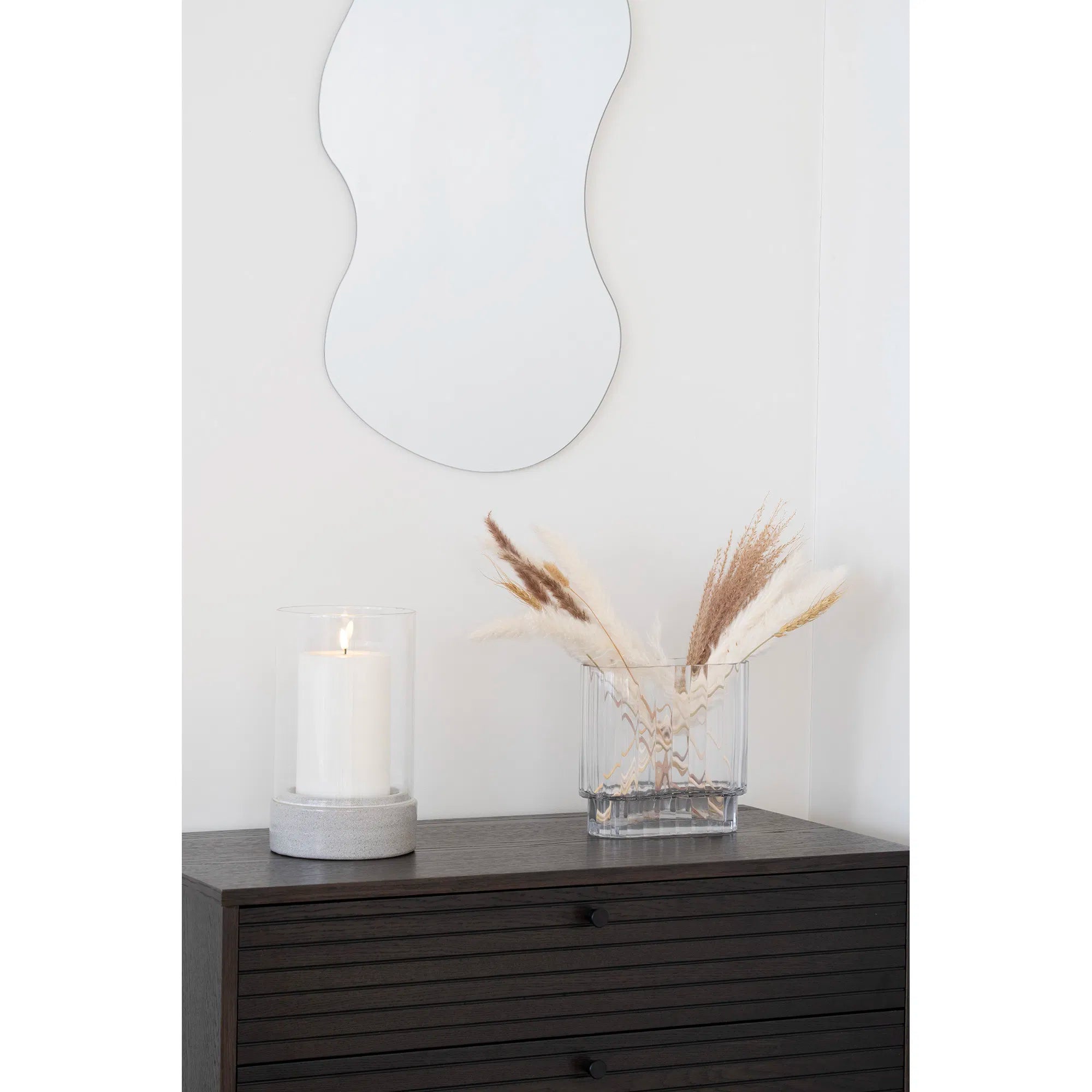 Vase cylinderformad vas i glas – klar