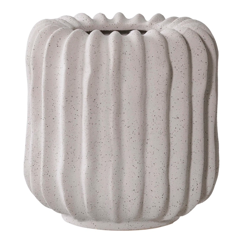 Flow liten kruka i keramik – grå