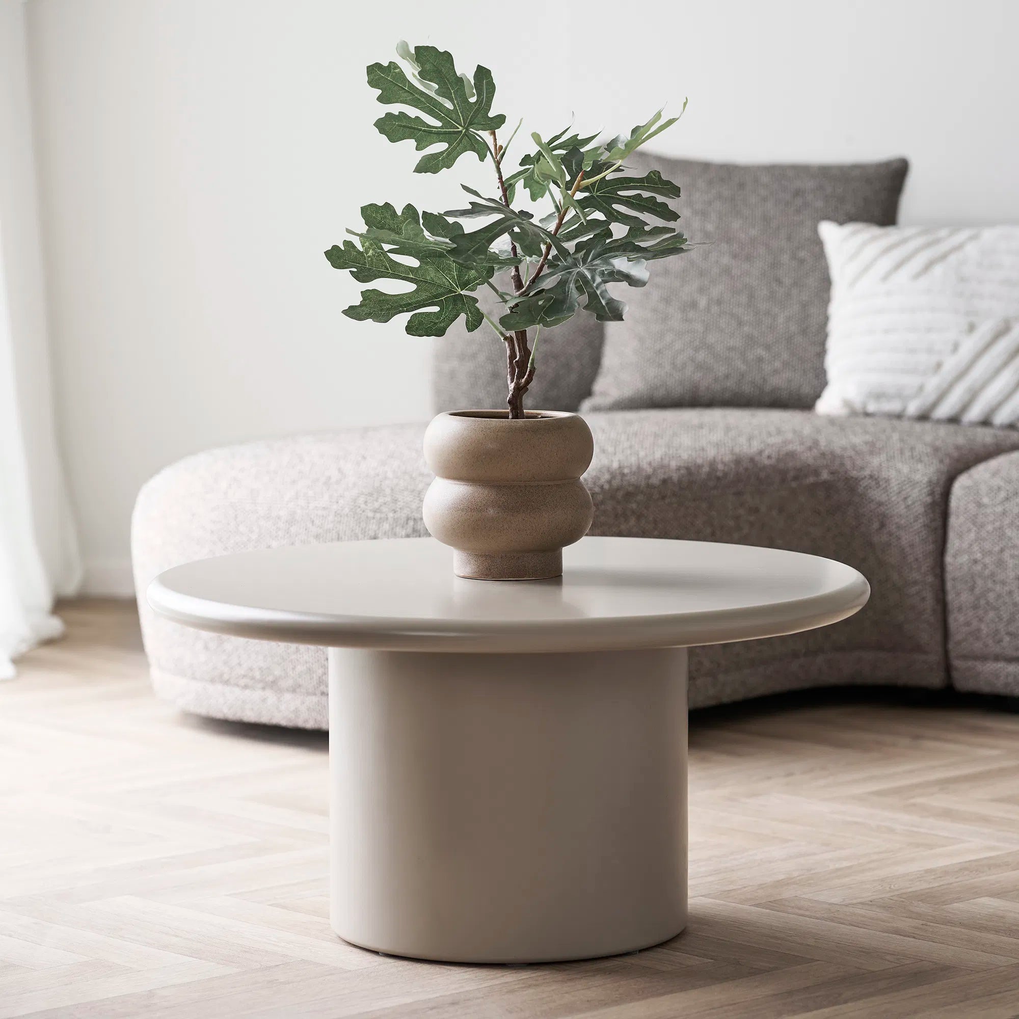 Flow kruka i keramik – brun