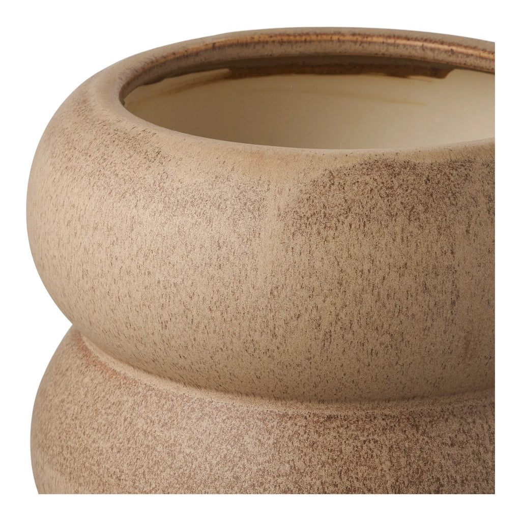 Flow kruka i keramik – brun