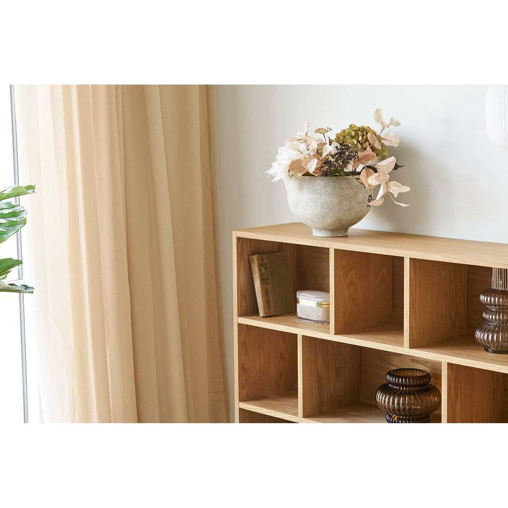 Flow skålformad kruka i keramik – grå