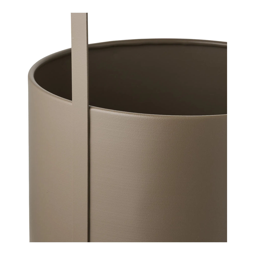 Flow krukor med handtag i stål – brun, 2-pack