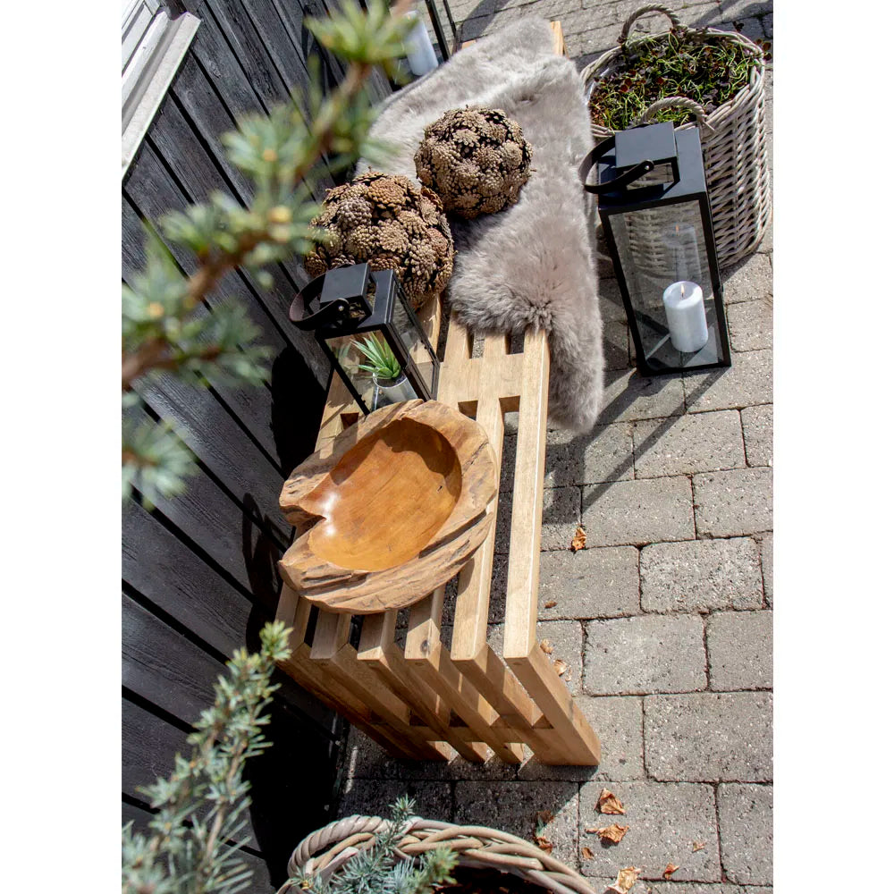 Rio skål i teak – 30 cm
