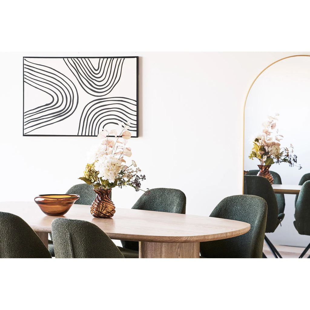 Dekorativ skål i munblåst glas – rökbrun