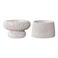 Ljusstakar i cement – grå (2-pack)