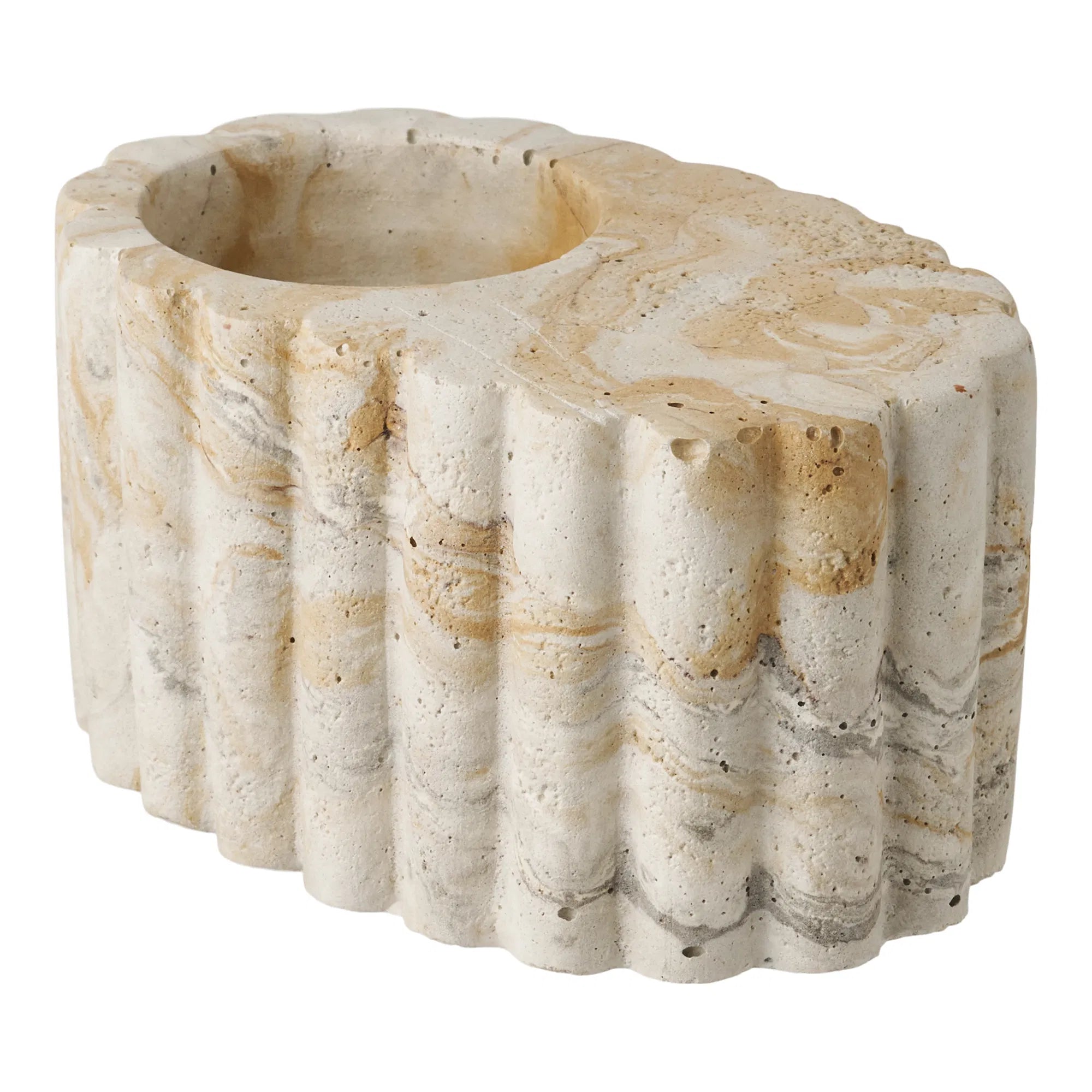 Tealight – ljushållare i cement