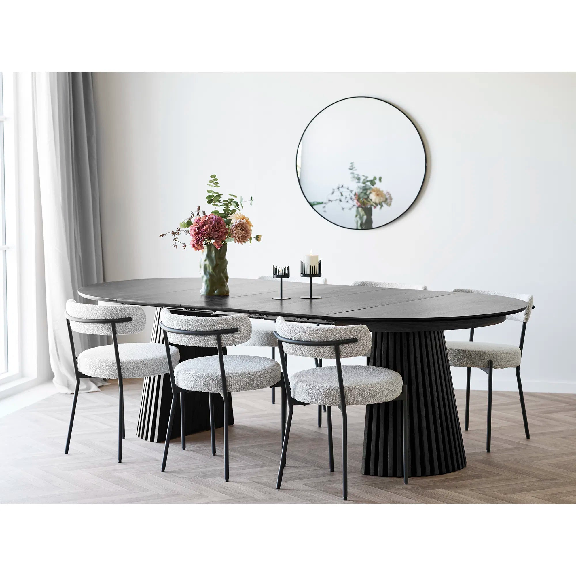 Cande – stilrena ljusstakar i svart stål (2-pack)