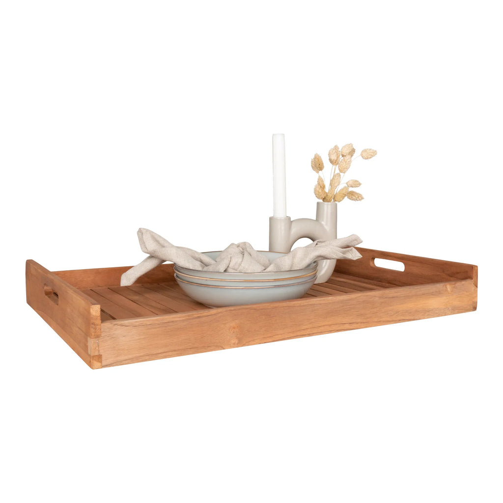 Faro serveringsbricka i teak – natur