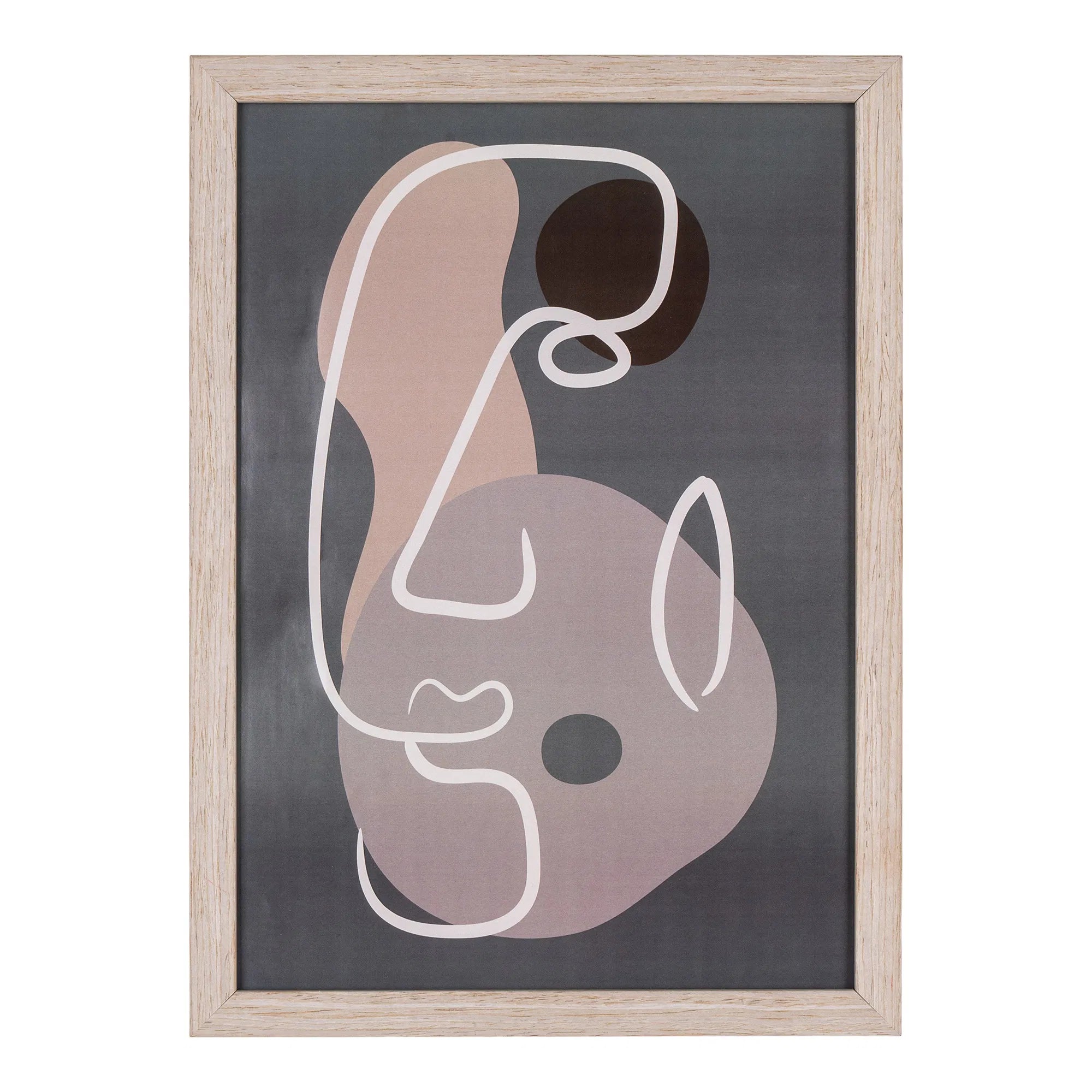 Madison tavelramar – abstrakt konst i naturliga toner (set om 3)