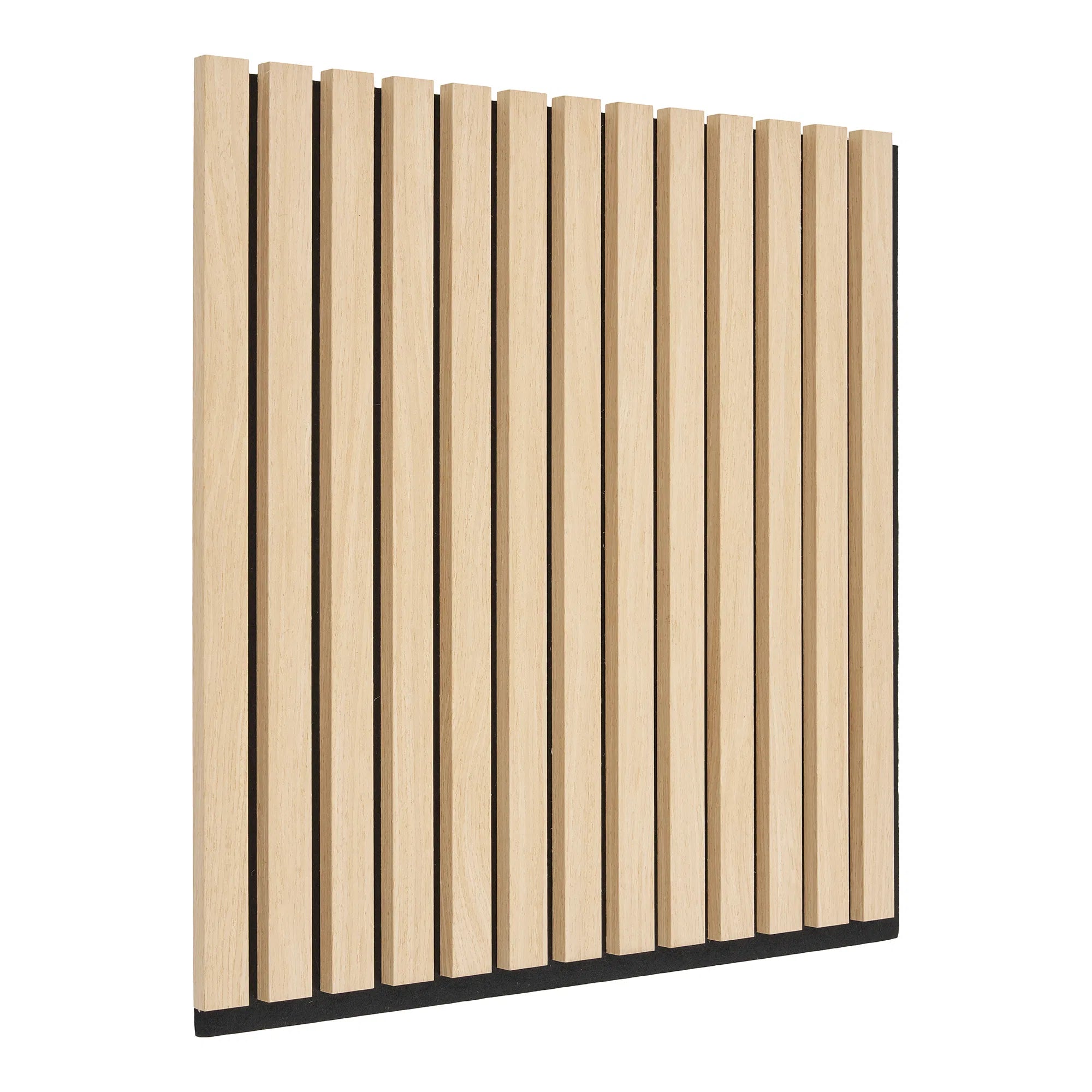 Eken akustikpanel – räfflad väggpanel i naturfärgad eklook