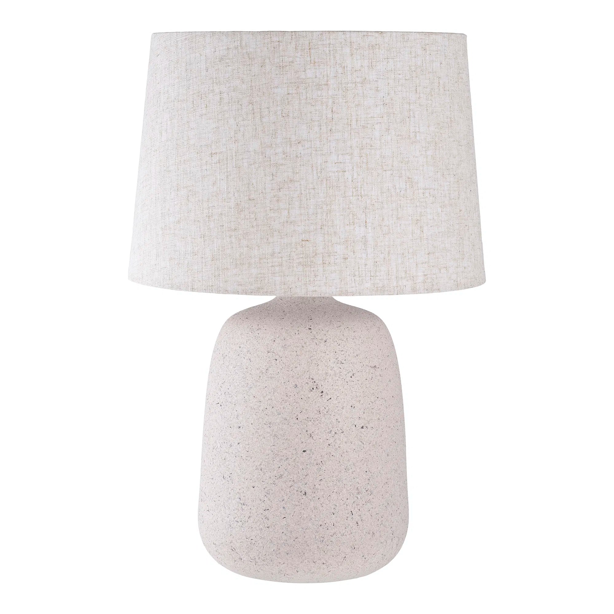 Croft bordslampa – keramisk bordslampa med sandstruktur