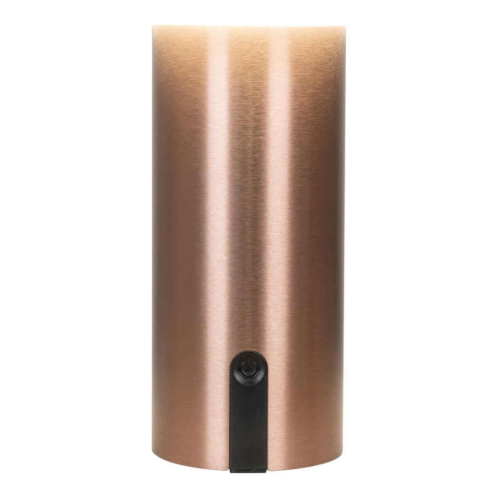 Soham LED-lampa – vit och kopparfärgad uppladdningsbar belysning