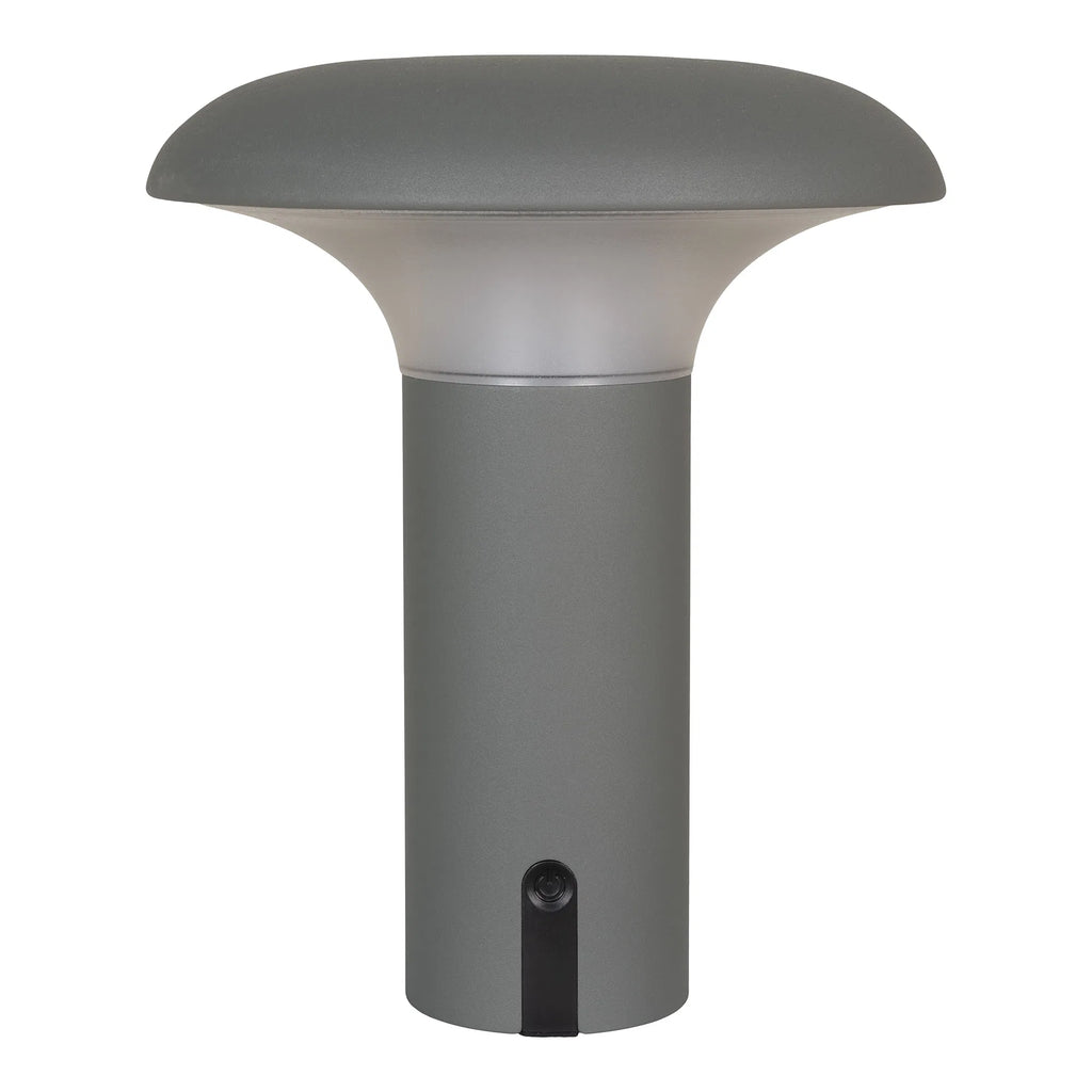 Ramsey LED-lampa – uppladdningsbar bordslampa i matt grått