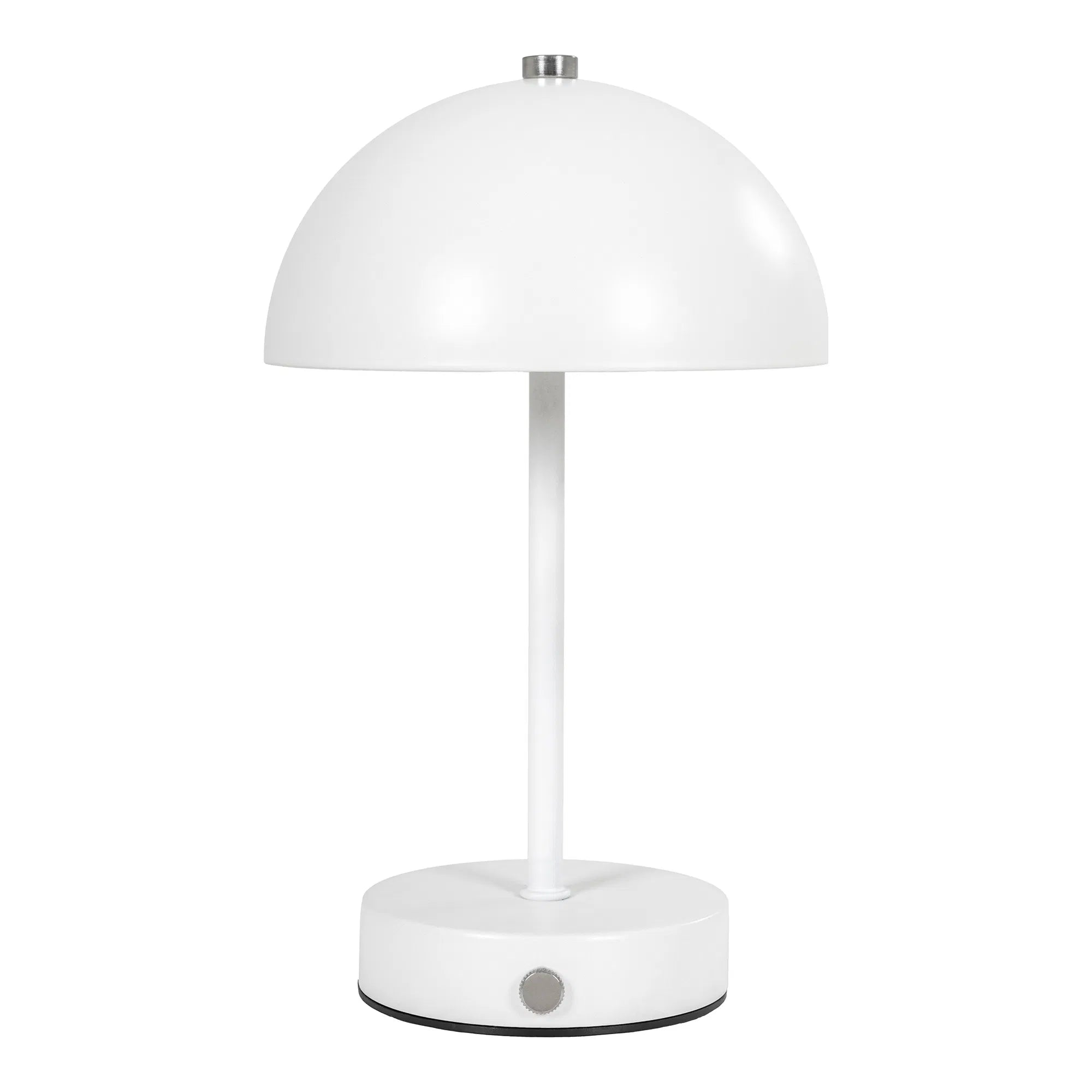 Holt bordslampa – uppladdningsbar LED-lampa i vitt metall