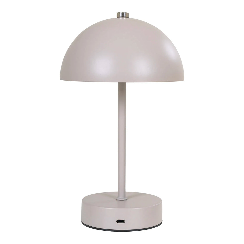Holt bordslampa – uppladdningsbar LED-lampa i sandfärgad metall