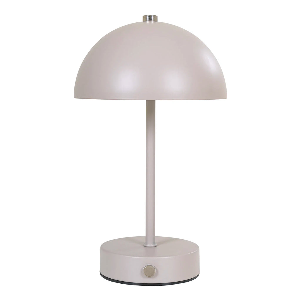 Holt bordslampa – uppladdningsbar LED-lampa i sandfärgad metall