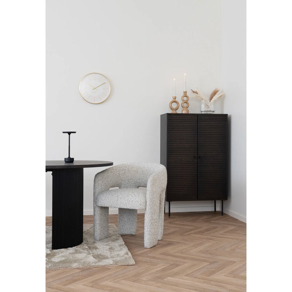 Lyneham bordslampa – uppladdningsbar LED-lampa i svart aluminium