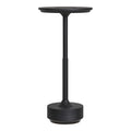 Lyneham bordslampa – uppladdningsbar LED-lampa i svart aluminium