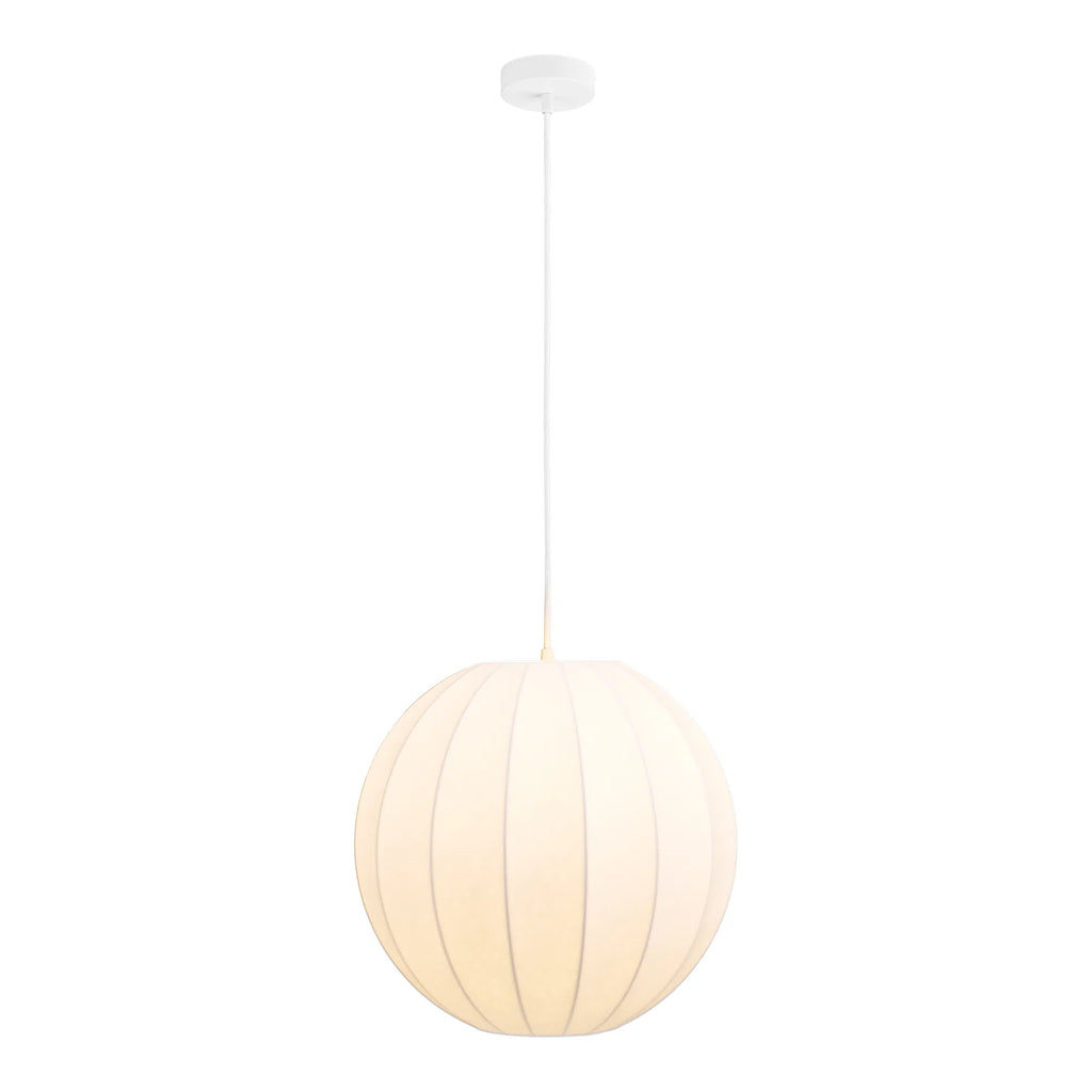 Coventry taklampa – vit pendel Ø40 cm
