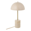 Sheffield bordslampa – elegant marmor- och metallampa i beige