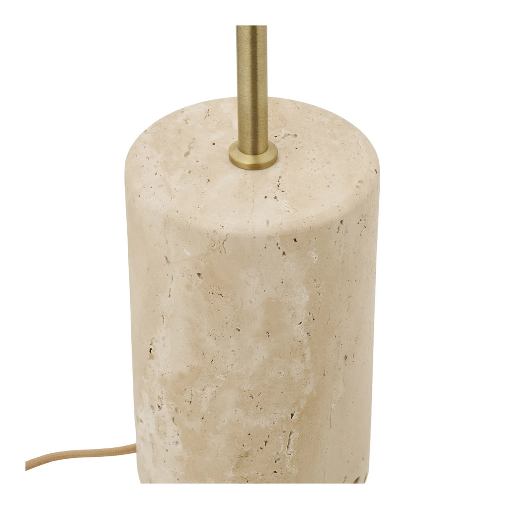 Sheffield golvlampa – exklusiv golvlampa i marmor och metall, beige