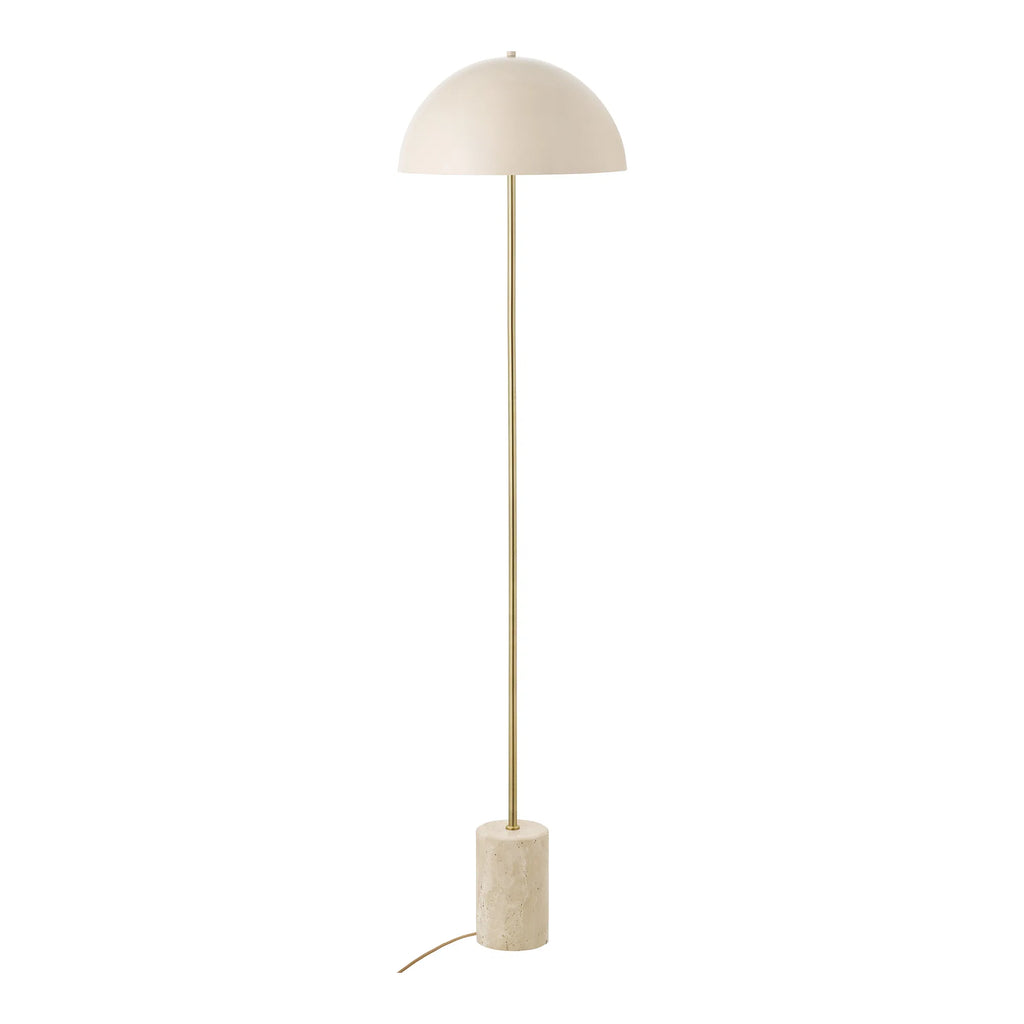 Sheffield golvlampa – exklusiv golvlampa i marmor och metall, beige
